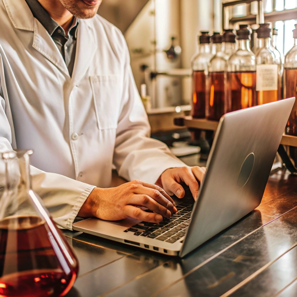 verifying-a-pharma-engineering-process-with-laptop Verifying A Pharma Engineering Process With Laptop